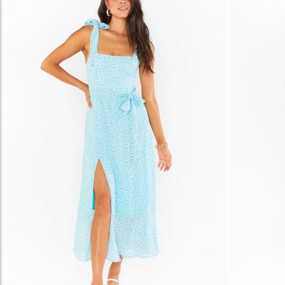 Show Me Your Mumu Claire Dress Sky Ditsy, Size L